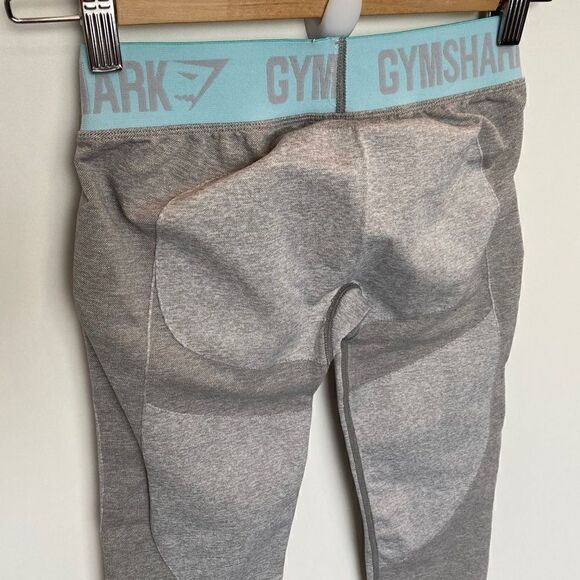 Gymshark Flex Crop Legging Light Gray - Picture 6 of 8